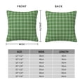 thumbnail image 4 of YFYANG Square Decorative Throw Pillow Case (Without Pillow Insert), Vintage Green Plaid Pattern Bedroom Sofa Car Cushion Cover, 24"x24", 4 of 9