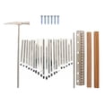 thumbnail image 2 of Piano 21-Tone  Keys Set with Tuning Hammer 21 Tones Finger Piano Thumb Piano Playing Pieces Steel Lettering  Keyboard Musical Instrument, 2 of 7