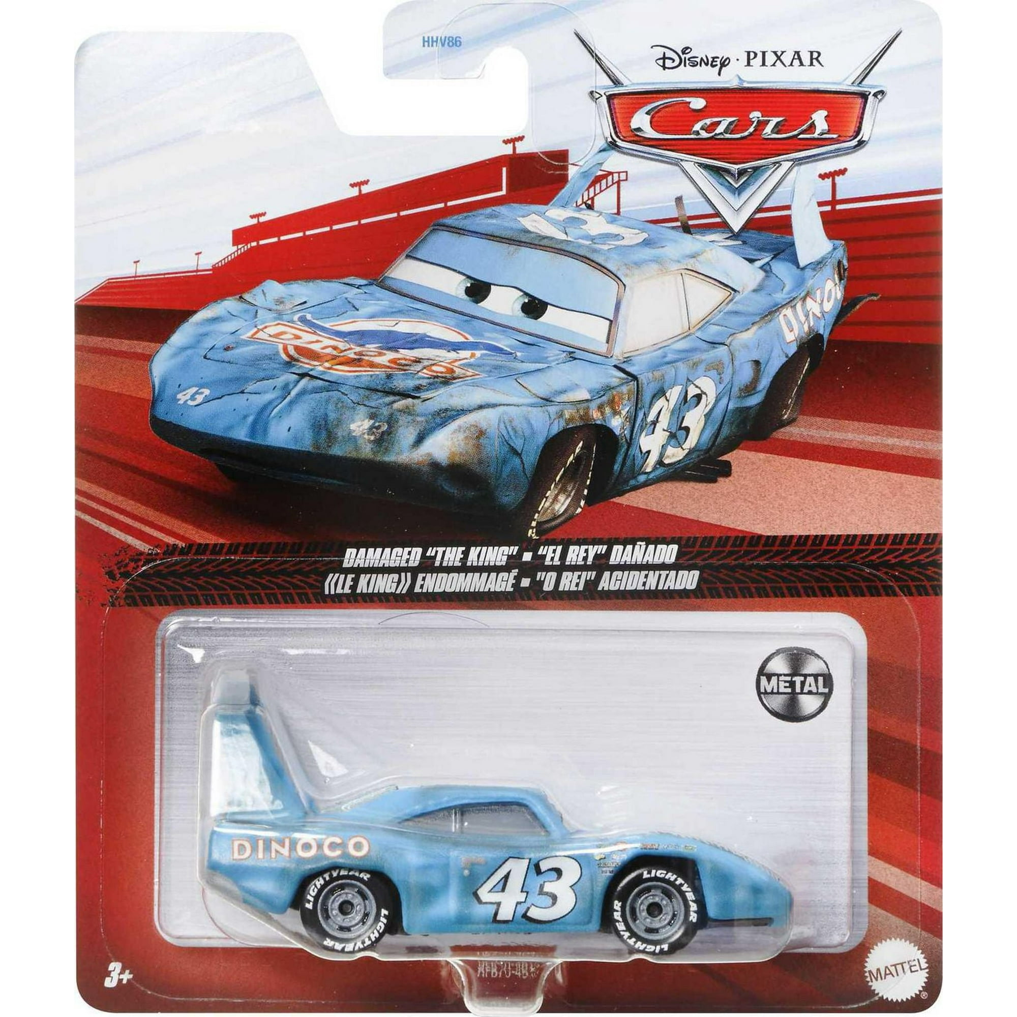 Race Cars Disney Mattel ミニカー キング　ダイナコ　カーズ King damaged Damaged YouTube - Die-cast King The ミニカー