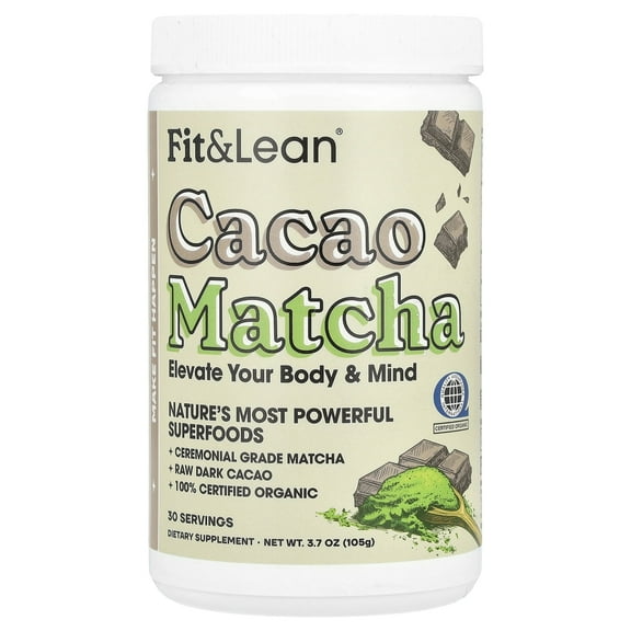 Fit & Lean Cacao Matcha, 3.7 oz (105 g)