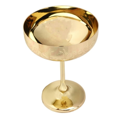 

Metal Goblet Red Wine Goblet Metal Champagne Glass 304 Stainless Steel Goblet Engraved Bar Party Red Wine Cup Decorative Cups Flower Ear Cup Gold Plating