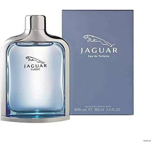 JAGUAR Classique Bleu pour Homme Eau de toilette Spray, 3,4 Onces, Multi (120792)