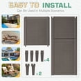 thumbnail image 3 of Homall 2 Pieces Patio Lounge Chair Outdoor Adjustable Chaise Lounge Chair, Dark Brown, 3 of 7