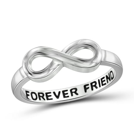 Sterling Silver Engraved 'Forever Friend' Infinity