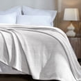 thumbnail image 2 of Superior Chrisney Chevron Cotton Blanket, Twin, Grey, 2 of 10