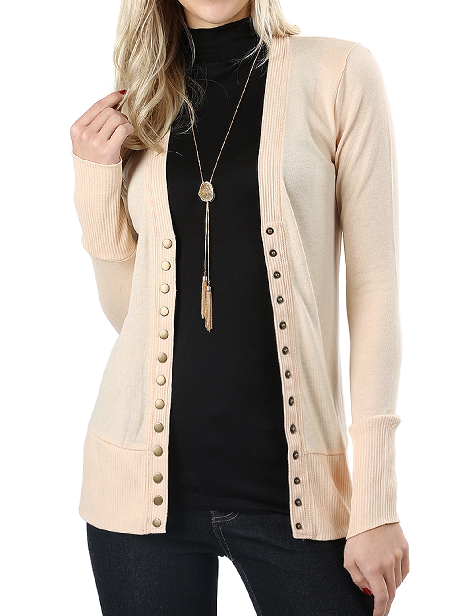 Zenana outfitters snap outlet button cardigan