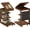 Brown-1, variant on SolaceHue C-Shaped End Table with Wheels, Set of 2 Wood Rolling Side Table w/Adjustable Desktop, Edge Stopper, Side Pocket & 3 Storage Shelves, Sofa Couch Bedside TV Tray for Living Room(Brown)
