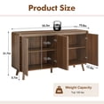 thumbnail image 4 of Sideboard with Rounded Corners, Sideboards and Buffets, Elegant Storage for Dining or Living Spaces, 55.3"W x 15.8"D x 31.7"H, 4 of 7