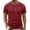 Wine, variant on hotojiny Mens Shirts Casual Lightweight Slim Fit Summer T-Shirt Comfortable Short Sleeve Side Striped Top Everyday Wear
