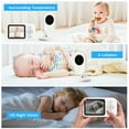 thumbnail image 3 of 2.8" Baby Monitor with Camera and Audio 2PCS, No WiFi Portable Baby Camera Monitor with Night Vision, VOX, Two-Way Talk, 6 Lullabies, Temperature Sensor, for Travel, Room, Pet, 3 of 5