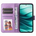 thumbnail image 2 of Funda tipo cartera GANGXUN para Vivo V50 Lite , diseño girasol, cuero PU, soporte, cierre magnético, tarjetero, 2 of 5