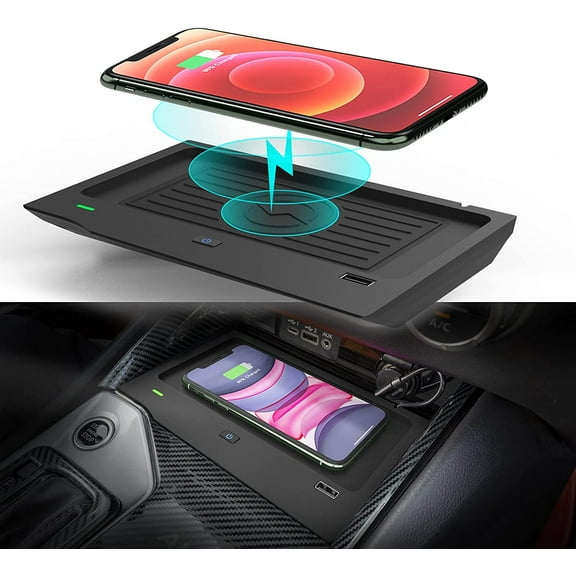 RoverOne Qi Car Wireless Charging pad for Nissan Altima 2019 - 2024 L34 Center Console Phone Fast Charger Holder Mat Car Accessories