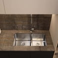 thumbnail image 3 of DAX 60/40 Double Bowl Undermount Kitchen Sink - 32" x 18" - 18G - R10, Stainless Steel, No Accessories Included, 3 of 9