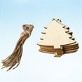 thumbnail image 3 of MRLESS 10 Wooden Christmas Ornaments DIY Crafts Home Decor, 3 of 6