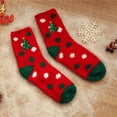 thumbnail image 1 of Chaussettes à Moins de 5$ Chaussettes de Noël Rouges pour Femmes Chaussettes Mignonnes Chaudes Confortables Chaussettes de Maison, 1 of 4