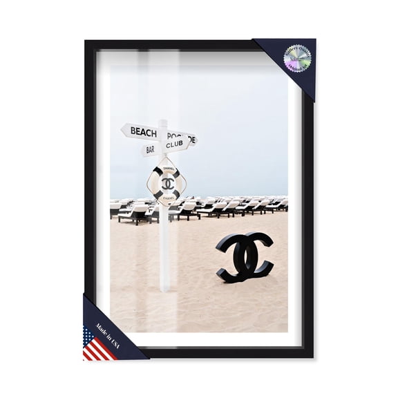 Coastal Call Shadowbox Print Coastal Art Prints by Notoriart, Black Frame, 11 x 16