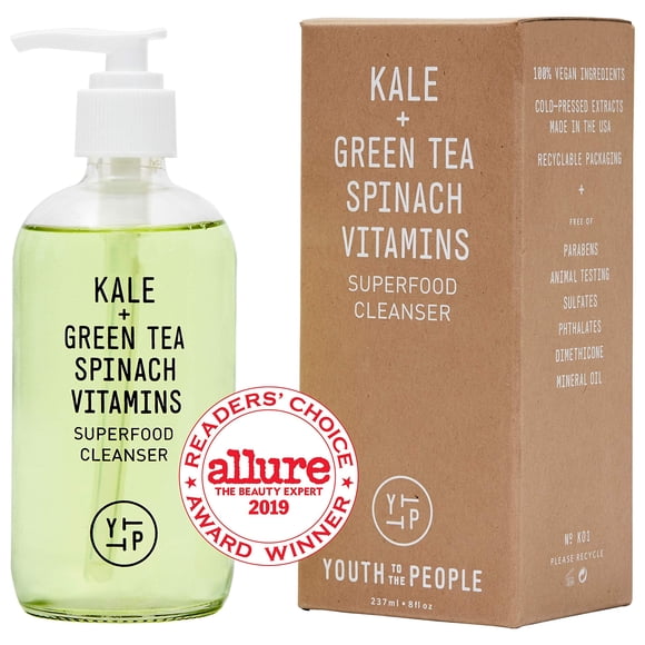 Limpiador Facial Youth To The People Kale y Té Verde