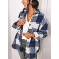 Fantaslook Womens Plaid Shirts Flannel Shacket Jacket Long Sleeve