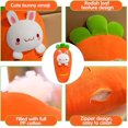 thumbnail image 2 of Almohada de peluche YONGSHENG conejito y zanahoria 17,7 pulgadas, 2 of 5