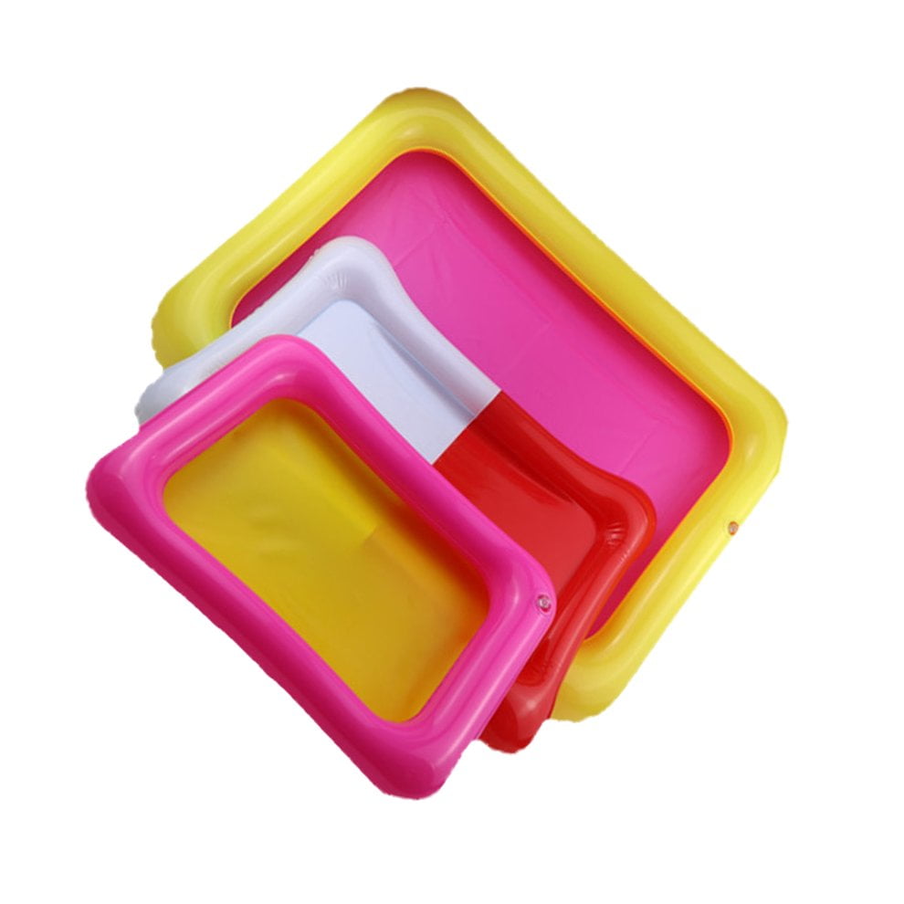 Funny Square Inflatable Elevated Large Sandbox Tray Castle Stacking Play Toys