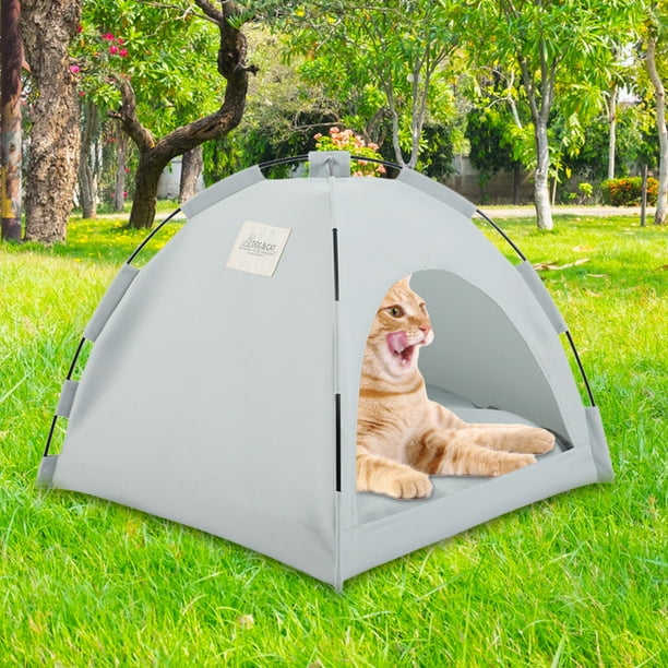 Tienda de campaña para gatos, tipi transpirable para mascotas, fácil de limpiar, perrera para perros y gatos, suministros para mascotas JShteea El nuevo