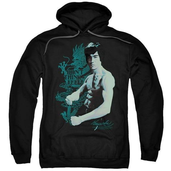 Bruce Lee Feel Adult Pullover Hoodie Sweatshirt Black