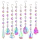 thumbnail image 1 of Juego de 7 atrapasoles de cristal, efecto prismas arcoíris para ventanas y candelabros, decoración de cristal con vidrio transparente y brillante, 1 of 5