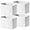 White, variant on Storage Cube Bins -Storage Basket for Organizing, 12”x10”x9” Decorative Storage Cubes, Cotton Rope Organizer Shelfs, Woven Basket with Handles for Home, Laundry (4-Pack, White)