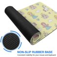 thumbnail image 6 of Long Mouse Pads for Desk,Yellow Princess Unicorn Pattern Desk Mats on Top Of Desks, Desk Mouse Pad Extra Large with 3mm Non-Slip Base and Stitched Edge for Gaming,Office,Work,Home 31.5"x11.8", 6 of 6