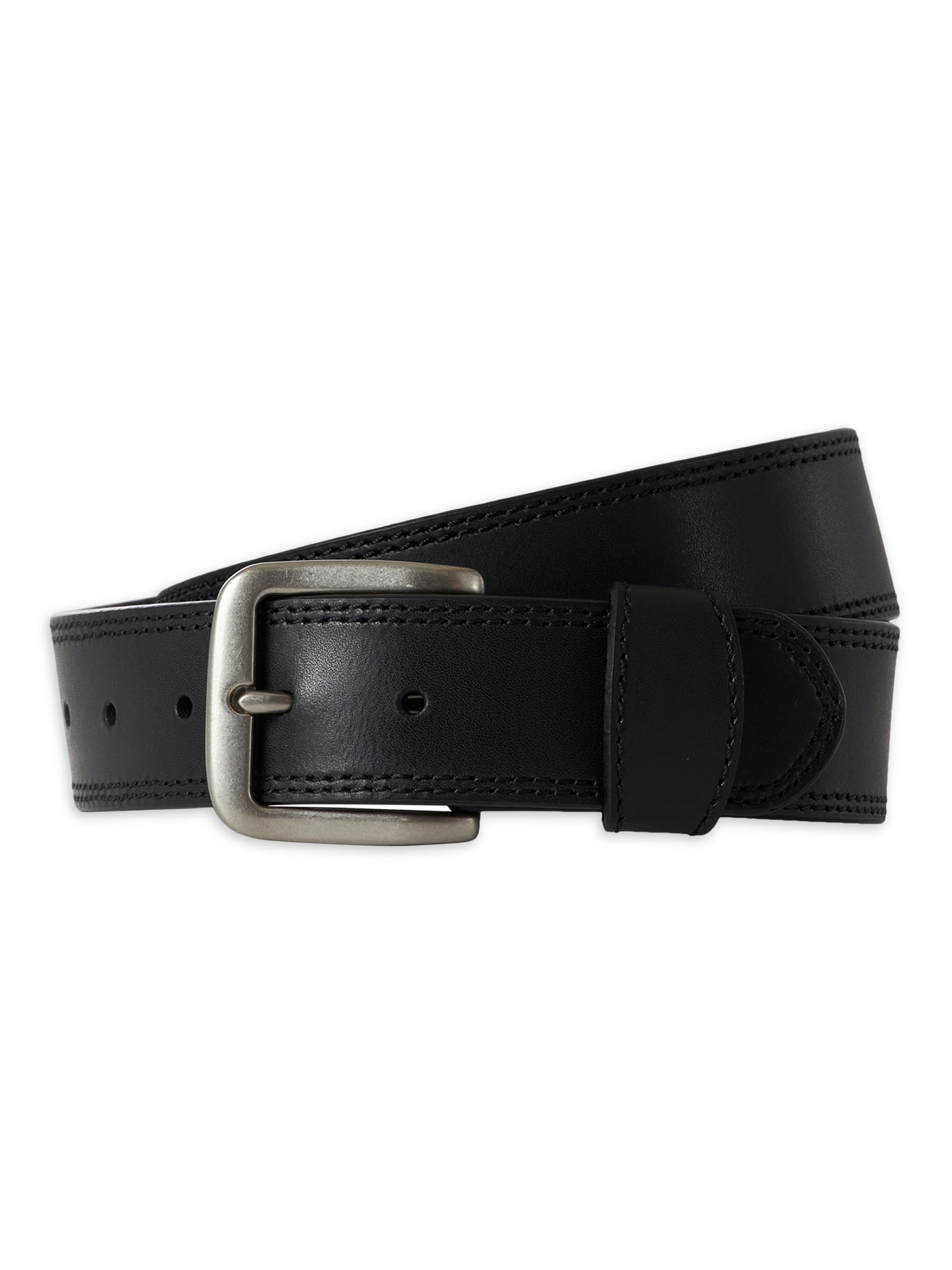 40mm Matt Flat Buckle Jean Trouser Belt Handmade In UK Real Leather Mens Wear 