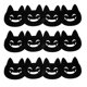 thumbnail image 1 of Halloween Cat Coasters Non-Woven Fabric Cup Holder Coasters 12Pcs, 1 of 4