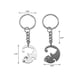 thumbnail image 5 of Couples Keyrings Yin Yang Cat Keychain Stainless Steel Puzzle Cats Key Ring (gift the same necklace), 5 of 5