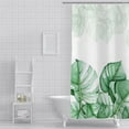 thumbnail image 5 of Clearance! SDJMa Shower Curtains for Bathroom - Tropical Leaves Plant on White Background Odorless Curtain for Bathroom Showers and Bathtubs, 72 x 72 inches Long, Hooks Included, 5 of 9