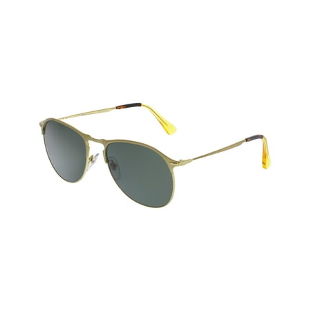 Persol Men's Polarized PO7649S-106958-56 Gold Aviator Sunglasses