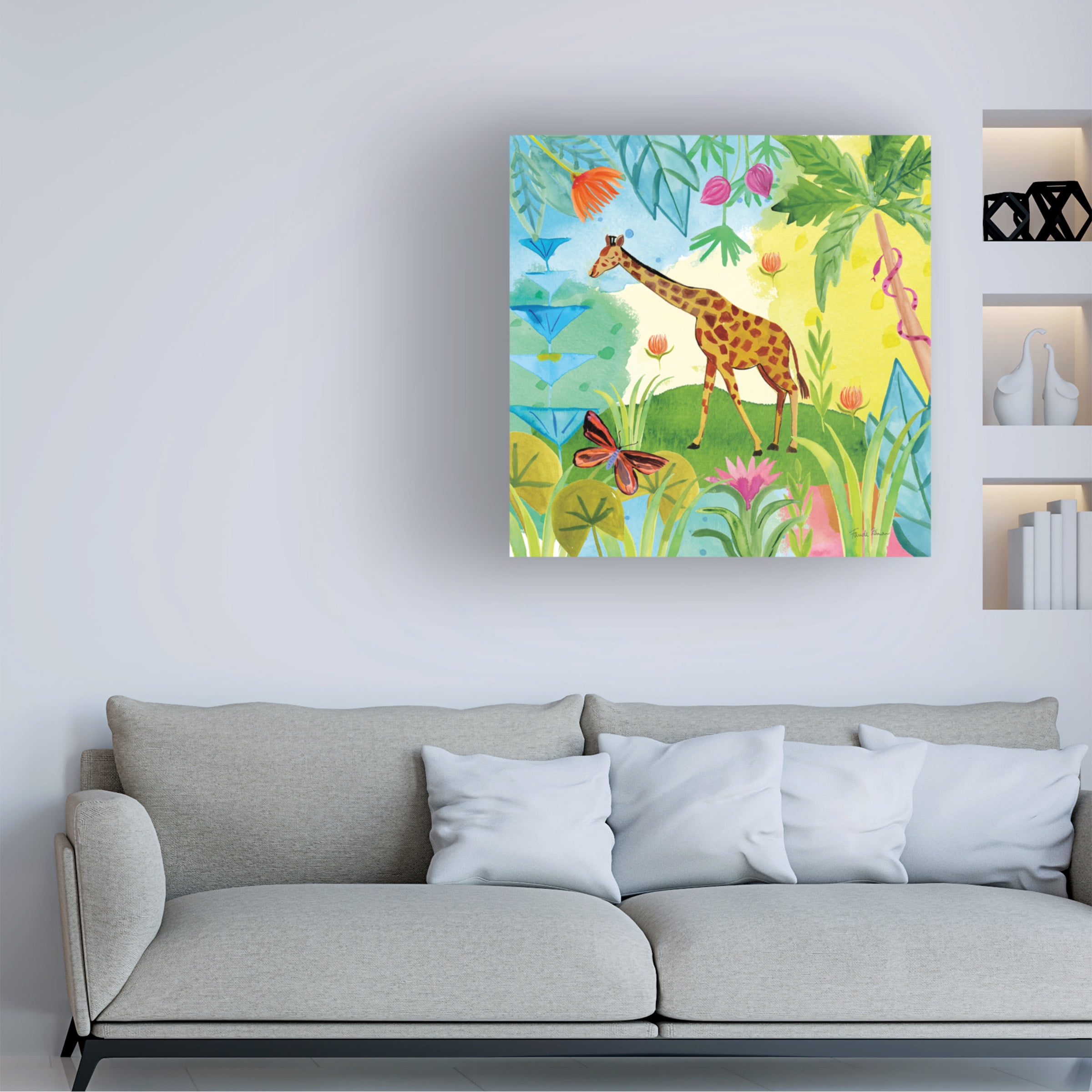 Trademark Fine Art 'The Big Jungle IV' Canvas Art by Farida Zaman