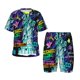 thumbnail image 1 of Balery New York City Conjunto de Pijama Infantil de Manga Corta con Estampado – Ropa de Dormir de Algodón Suave-X-Large, 1 of 6