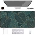 thumbnail image 1 of Large Extended Gaming Mouse Pad (31.5x15.7 inch, 3 mm Thick) with Non-Slip Rubber Base, XXL Mouse Keyboard Water-Resistant Desk Mat, for Gaming Office Home Computer Laptop, Tropical Leaves, 1 of 5