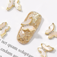 thumbnail image 3 of 3D Nail Art Butterfly Nail Art Rhinestone Diamond Glitter, Diseño novedoso Acrílico Mariposa Nail Art Jewelry Ormromra CPB-DE-LYY454-1, 3 of 5