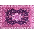 thumbnail image 1 of Ahgly Company Indoor Rectangle Geometric Pink Traditional Area Rugs, 5' x 7', 1 of 4