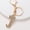 J, variant on Diamond-Encrusted Metal Initial Letter A-Z Key Chain: Zinc Alloy Electroplated Crown Alphabet Keychain