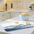 thumbnail image 6 of Yayeee Dish Drying Mat for Kitchen Counter Ultra Absorbent Easy Clean Pad 18x16", Watercolor Mountains, 6 of 7