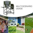 thumbnail image 4 of EVER ADVANCED Medium Tall Directors Chair 23.2" Seat Height, Folding Makeup Artist Chair with Side Table Cup Holder and Storage Pocket, Supports 350 lbs (Green), 4 of 6