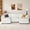 Beige, variant on 120" Oversized U-Shaped Cloud Sectional Sofa with Storage Ottoman, Down-Filled Deep Seat, Solid Wood Frame, Tool-Free Assembly for Living Room