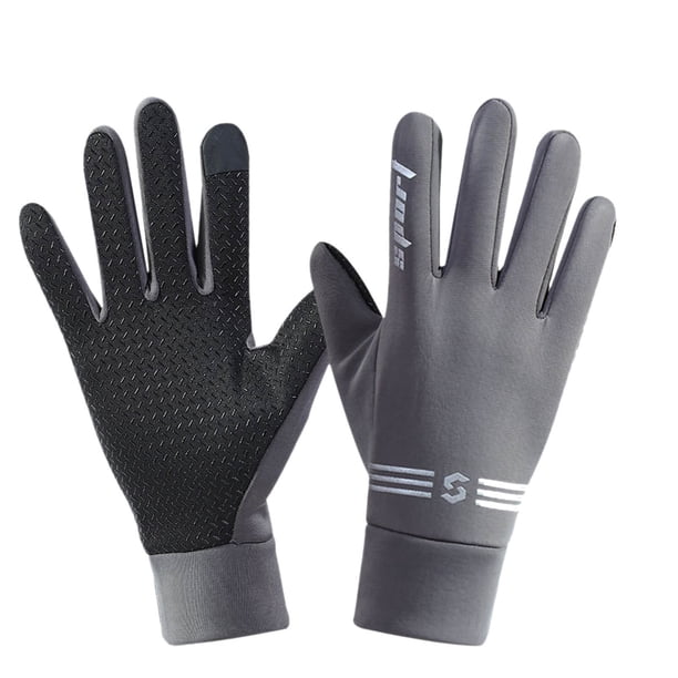 Fiudx Guantes de Invierno Cálidos, Resistentes Al Viento, con Aislamiento Térmico, Forro Polar, Dedos Aptos para Pantallas Táctiles, para Deportes Al Aire Libre, Ciclismo, Esquí, Senderismo y Running