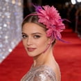 thumbnail image 4 of Ovzne Vintage Fascinator Hat with Feathers Mesh – Tea Party Headwear for Women Girls, 4 of 6