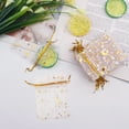 thumbnail image 4 of 120 Pcs Moon Star Organza Jewelry Candy Bags, 2.7x3.5 inch Sheer White Organza Pouch Small Gift Bags with Drawstring, 4 of 7