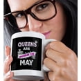 thumbnail image 2 of 3dRose, Queens are born in May., 11oz Magic Transforming Mug, 2 of 8
