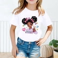 thumbnail image 2 of GDREDA Vêtements Fille Enfant Filles Mignon Mode Imprimé Col Rond Confortable T-Shirt à Manches Courtes Été Décontracté Ample T-Shirt Hauts T-Shirts pour Fille Blanc, 2-4 Ans, 2 of 4