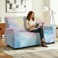 thumbnail image 5 of Xixirimido Recliner Cover with Pockets Reclining Slipcover for 2 Seat 6-Pieces Recliner Chair Cover for Living Room Furniture Protector for Kid Pet, Colorful Tie-dye Print, 5 of 8