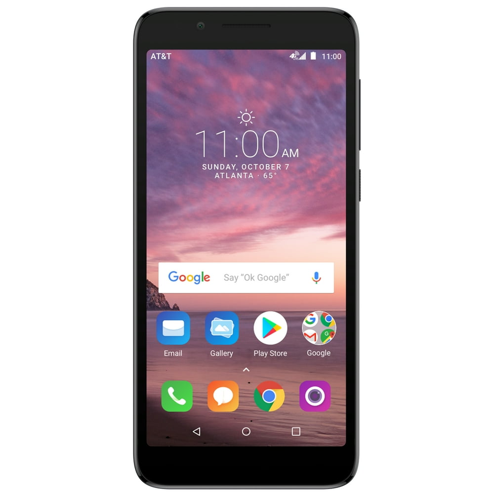 AT&T Prepaid Alcatel ideal XTRA 16GB Prepaid Smartphone, Black